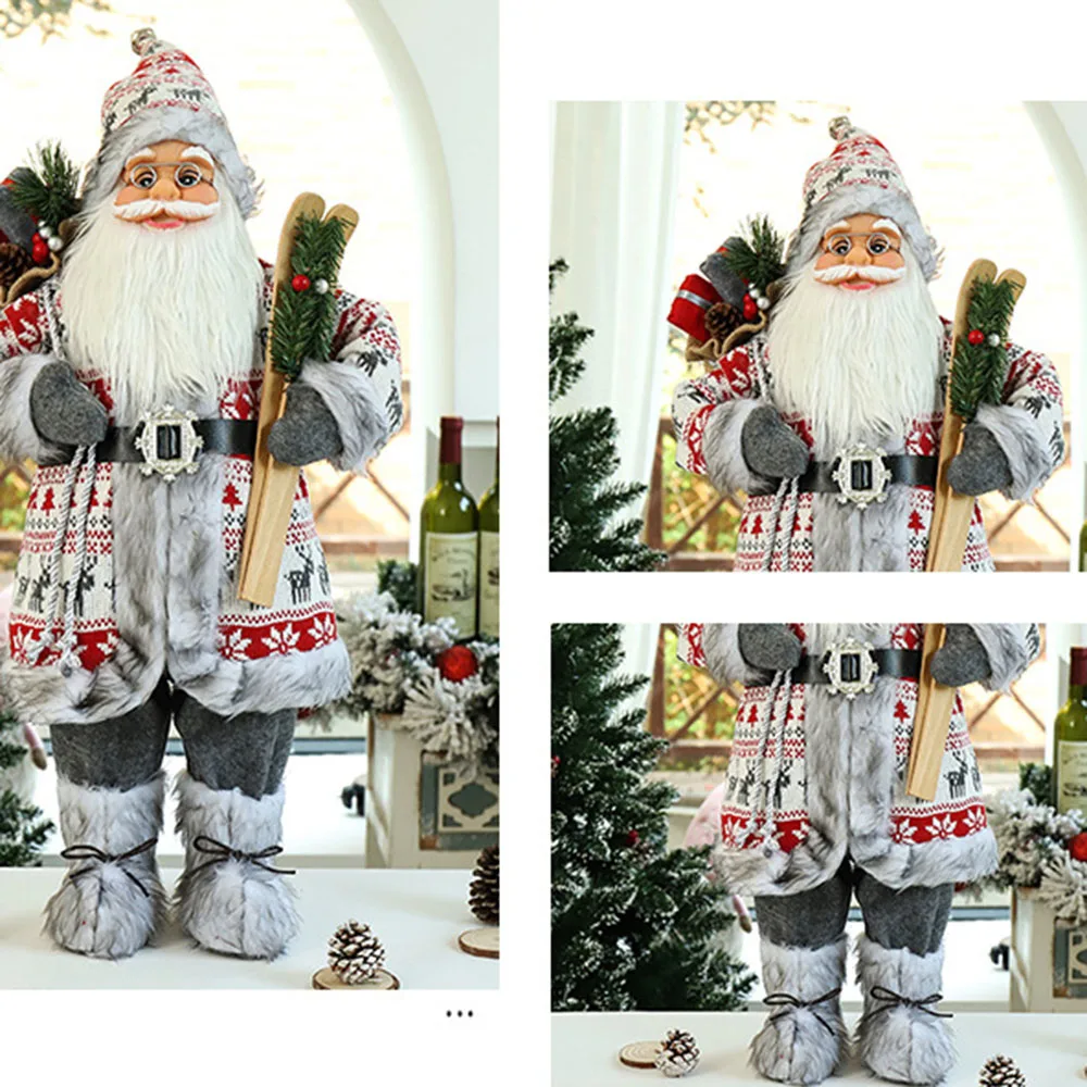 

Flannelette Santa Clauses Ornament Delicate Fashionable Christmas Artwares For Party