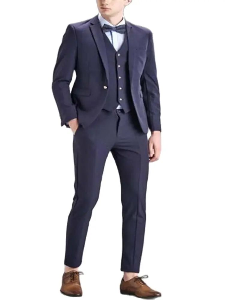 

Best Man Suit Male Mens Suits Formal Occasions the Groom Dress Party Classic Designs Men Suit (jacket + Pants + Vest+Bow tie)