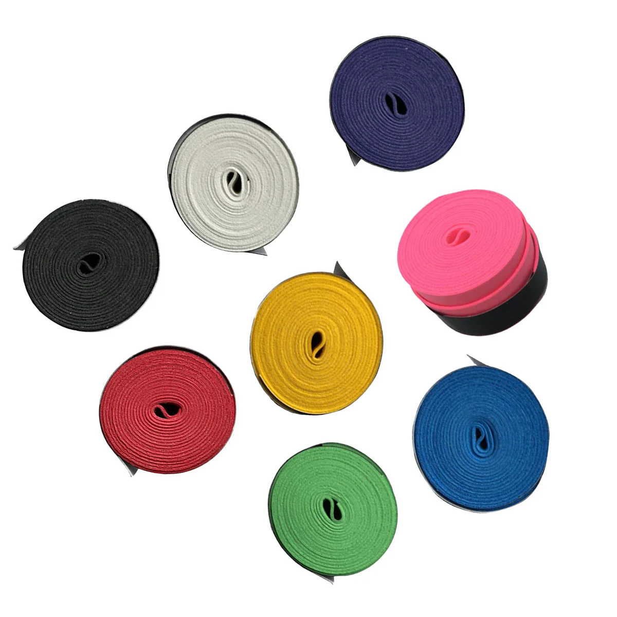 

8PCS Durable Sweat Absorbent Comfortable Squash Racket Band Tennis Grip Tape Racket Wrapping Bands for Tennis Pickball