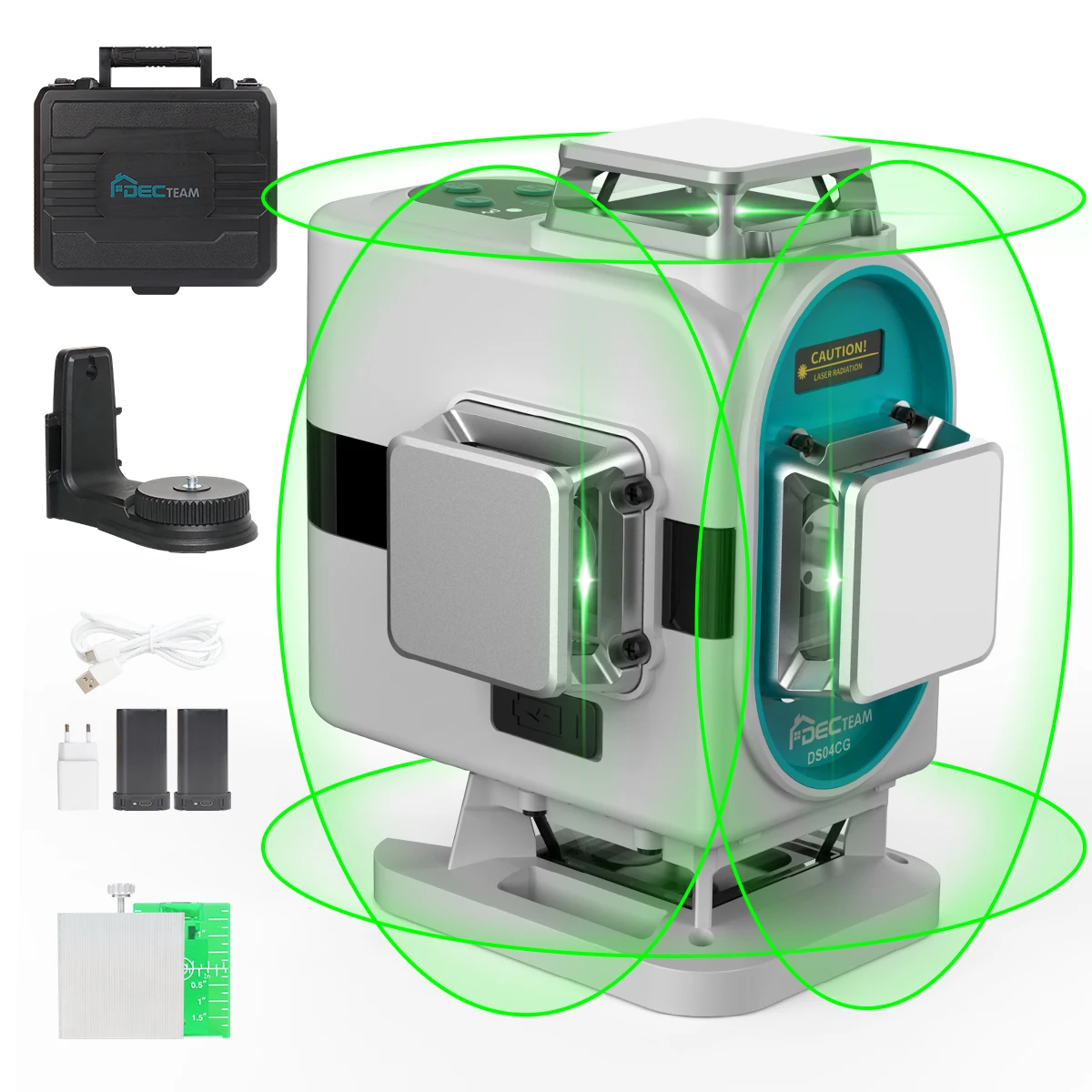 

Зеленый лазерный уровень DECTEAM 4D 16 линий