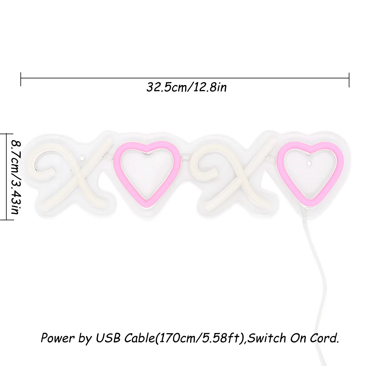 Рисунок 2 - Неоновая вывеска XOXO X в форме сердца