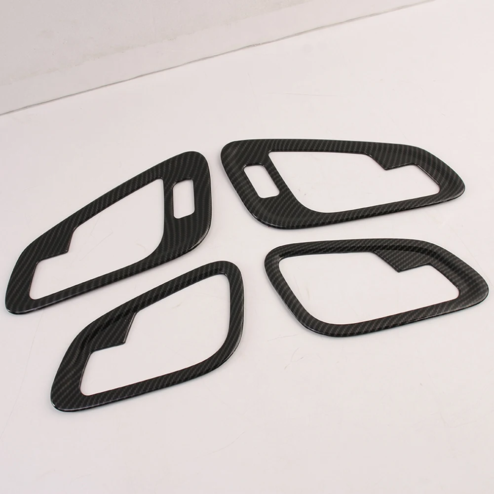 

Car Inner Door Handle Bowl Cover Trim Frame for Chevrolet Colorado 2014-2022 Accessories ,ABS Carbon Fiber