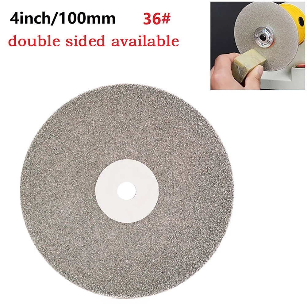 

1PC 100mm Diamond Coated Flat Lap Wheel Double-sided Polishing Grinding Disc 36/60/80/120Grit Diamond Coated Flat Lap