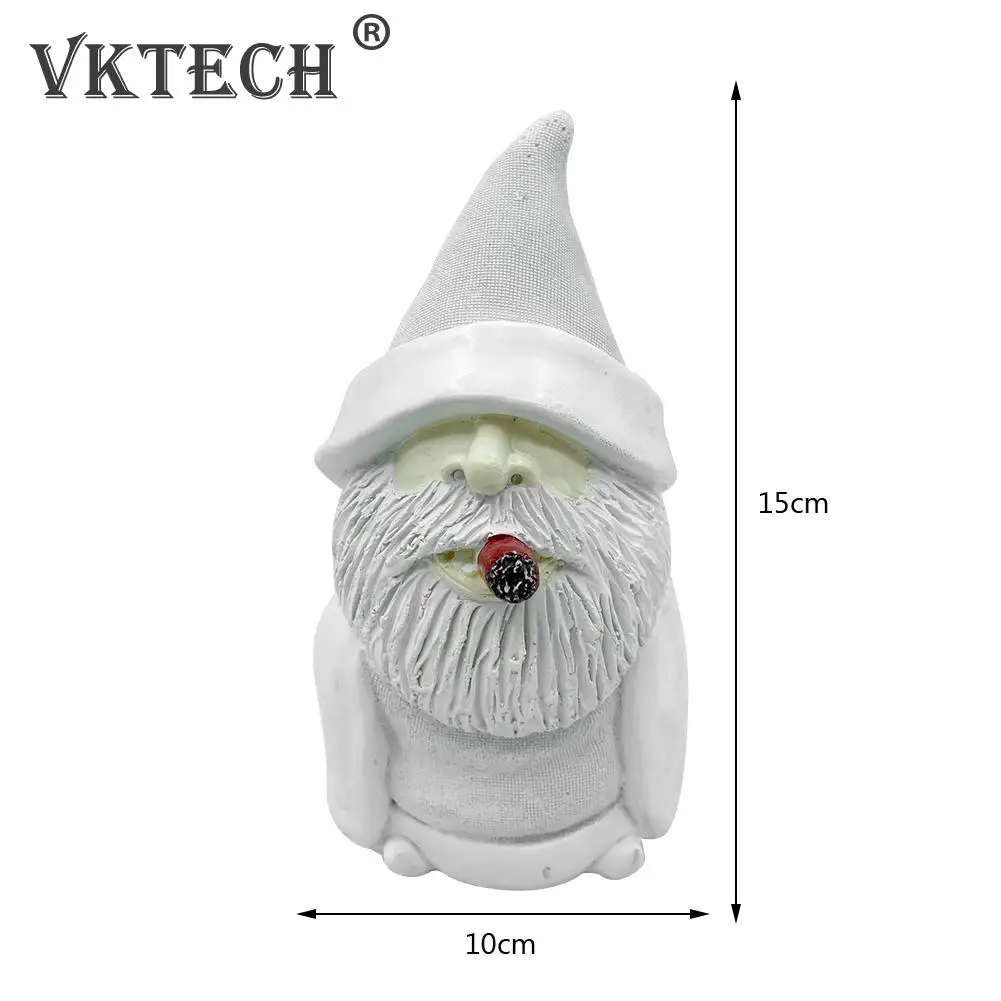 Забавные курительные карликовые садовые скульптуры украшения волшебник