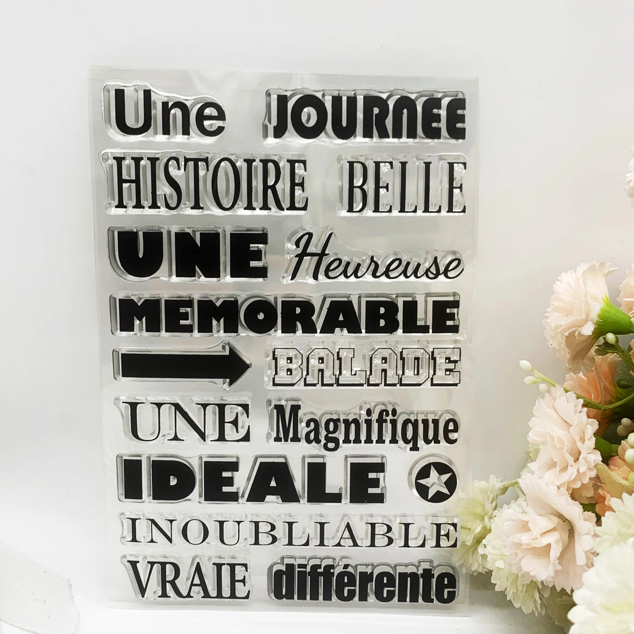 Прозрачный силиконовый штамп Word из прозрачной резины листы скрапбукинг своими