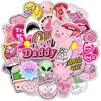 103050pcs ins style cute pink cartoon stickers aesthetic scrapbook diary laptop phone graffiti waterproof sticker kid decal