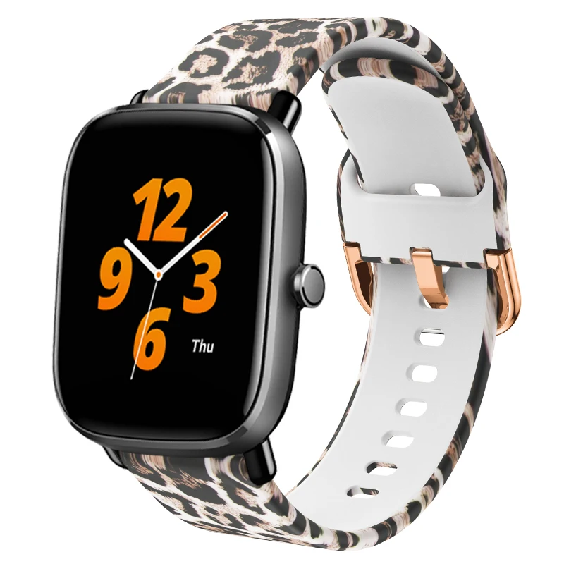Fashion Printing Silicone Strap For Huami Amazfit GTS 2 Mini/Amazfit bip S Pop Pro eplacement Wristband Bracelet Accessories