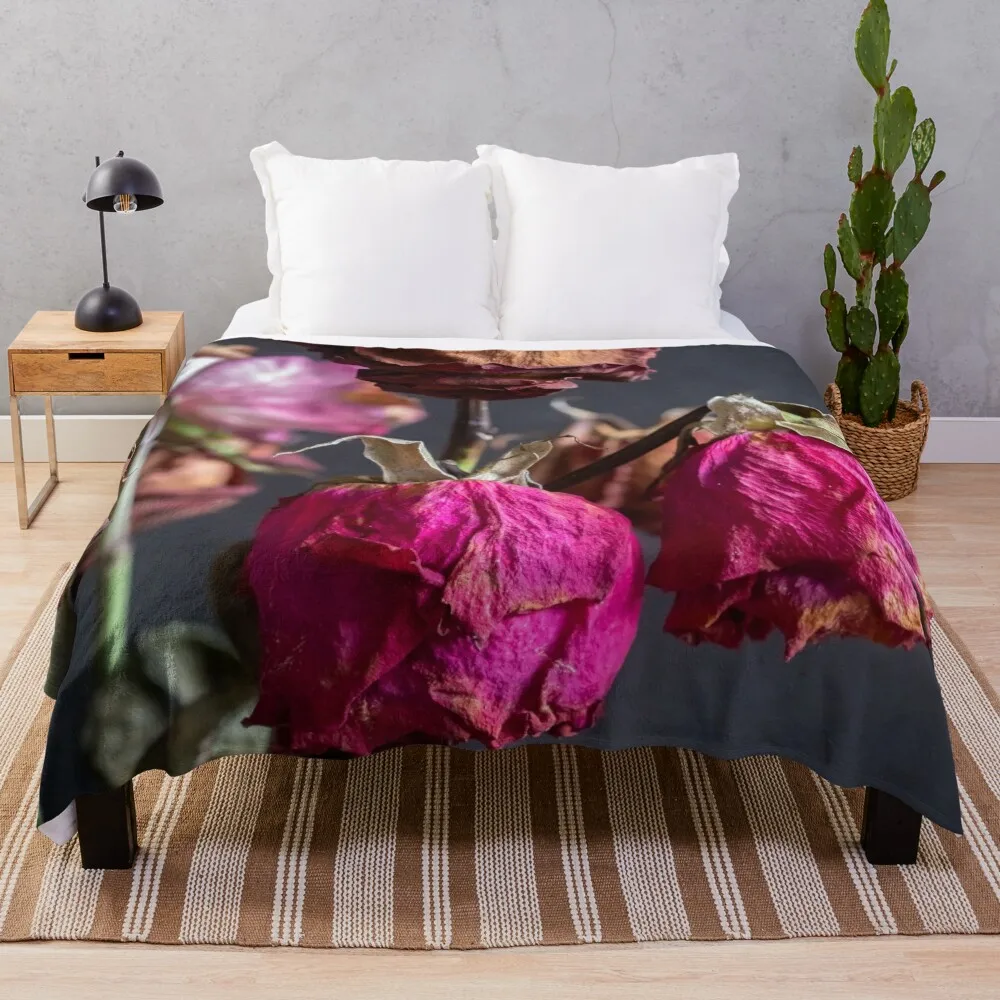 Желатые сушеные красные розы X207 Плед Втяжеленные одеяла для сна