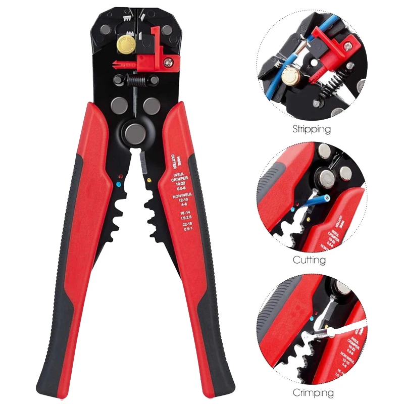 

Automatic Wire Stripper Self-adjusting Cable Cutter Crimper Wire Stripping Tool Cutting Pliers Tool