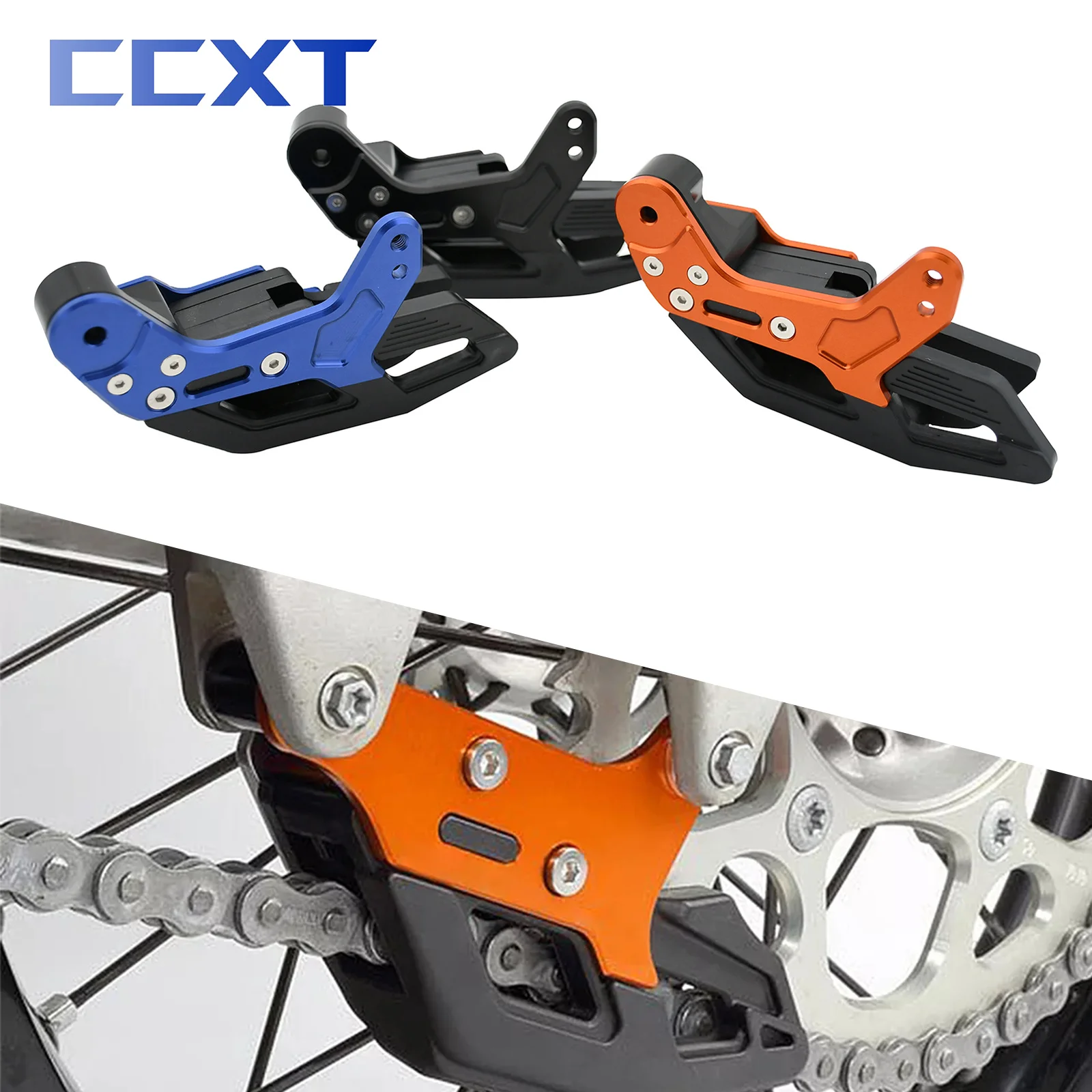 

Motorcycle CNC Chain Guide Guard Protection For KTM 125-500cc SX SXF XC XCF EXC EXCF XCW XCFW TPI 6D Six Days FREERIDE 2008-2022