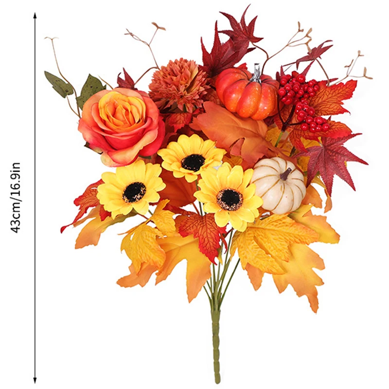 

Осенняя искусственная Кленовая ветка 35 см, Искусственные Шелковые Растения, ветка для Хэллоуина, Дня благодарения, камина, праздника, домашний осенний Декор