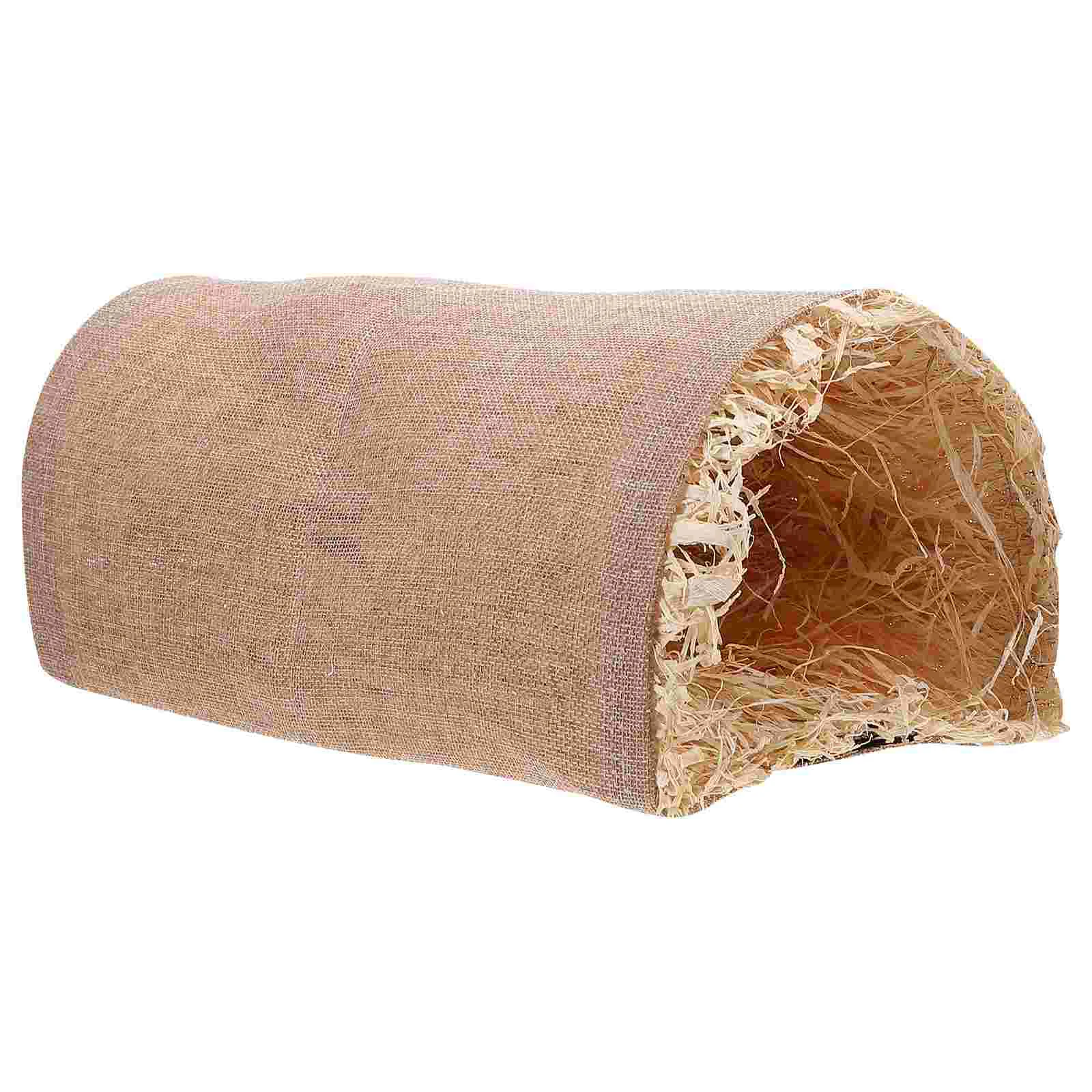 

Hamster Guineatunnel Hideout Housecagepet Accessoriesrabbit Bunny Hide Grass Hideaway Sleeping Forchinchilla Bed Hiding Warm