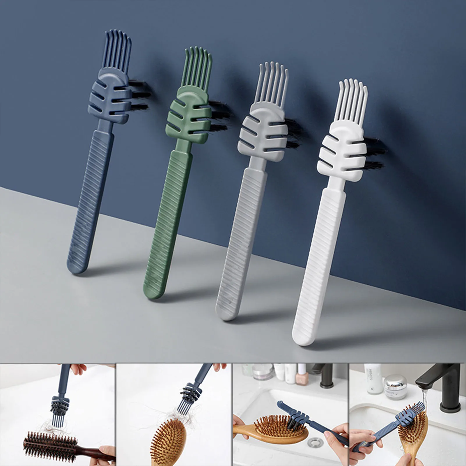 

Mini Comb Cleaning Brush Hair Comb Cleaning Tool 2 In1 Comb Cleaning Claw Tool Comb Cleaner Edge Brush For Removing Hair Dust
