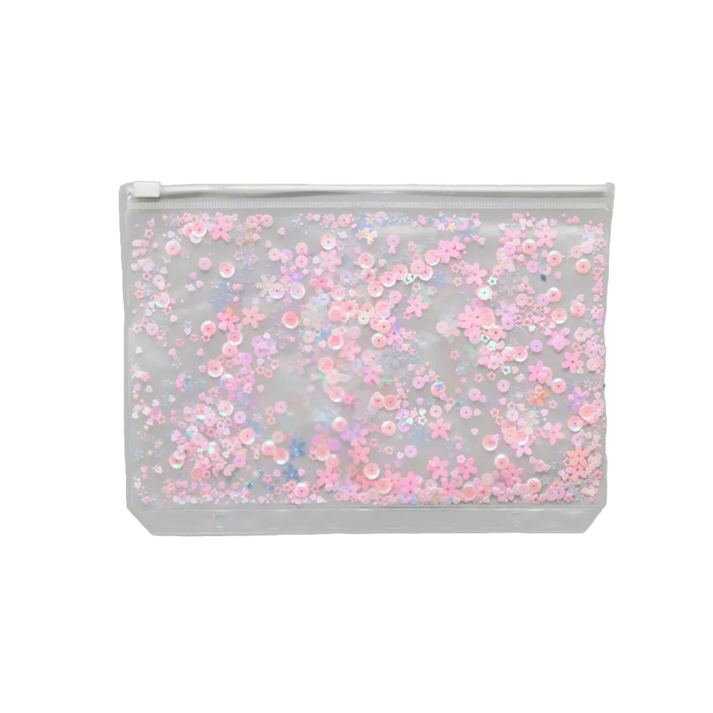 

10 Pieces Zipper Pouch Files Holders Multipurpose Documents Holder Storage Containers for Home Office School A6 Red