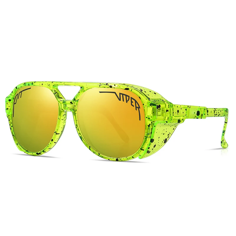 

2023 RED PIT VIPER UV400 Vintage Sunglasses Men Women Retro Sun Glasses Steampunk Goggles Outdoor Sports Running Cycling Eyewear