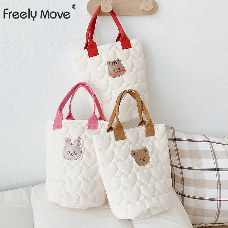 

Freely Move Embroidery Mummy Bag Handbag Baby Stroller Hanging Bag Diaper Bag Baby Bottle Storage Bucket Bag Mother Baby Bag