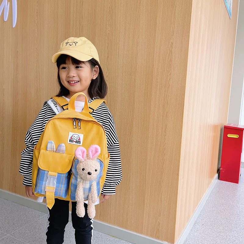 New Children's Backpack 2-5 Years Old Kindergarten Children Cartoon Backpack Cute Fashion Rabbit Schoolbag Children Gift