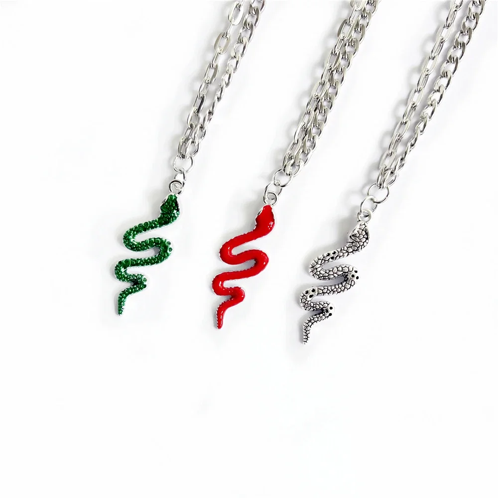 Новые женские цепочки ожерелья с подвеской в виде змеи ювелирные изделия