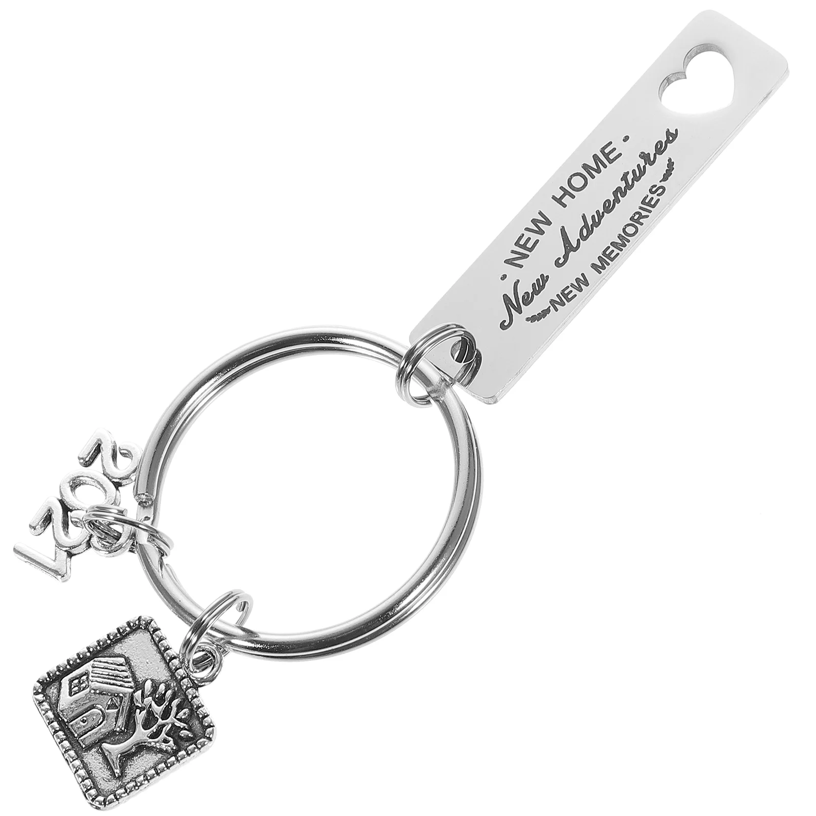 

2020 Heart Key Rings Home Décor Housewarming Keychain Purse Keychain Charm New House Party Gift Stainless Steel Keychains