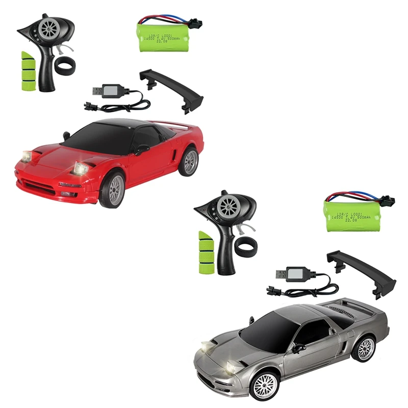 LD1803 1/18 2.4G 2WD RC Автомобиль для дрифта Светодиодные фонари Полномасштабная