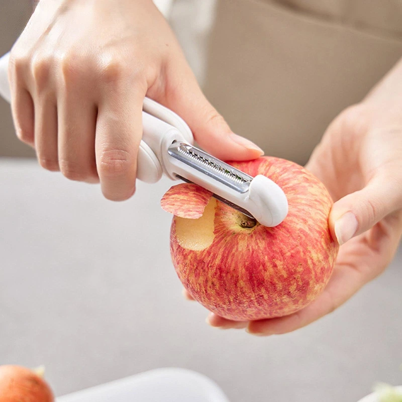 

3 в 1 многофункциональный поворотный нож для чистки овощей, картофеля, огурцов, овощей, моркови, фруктов