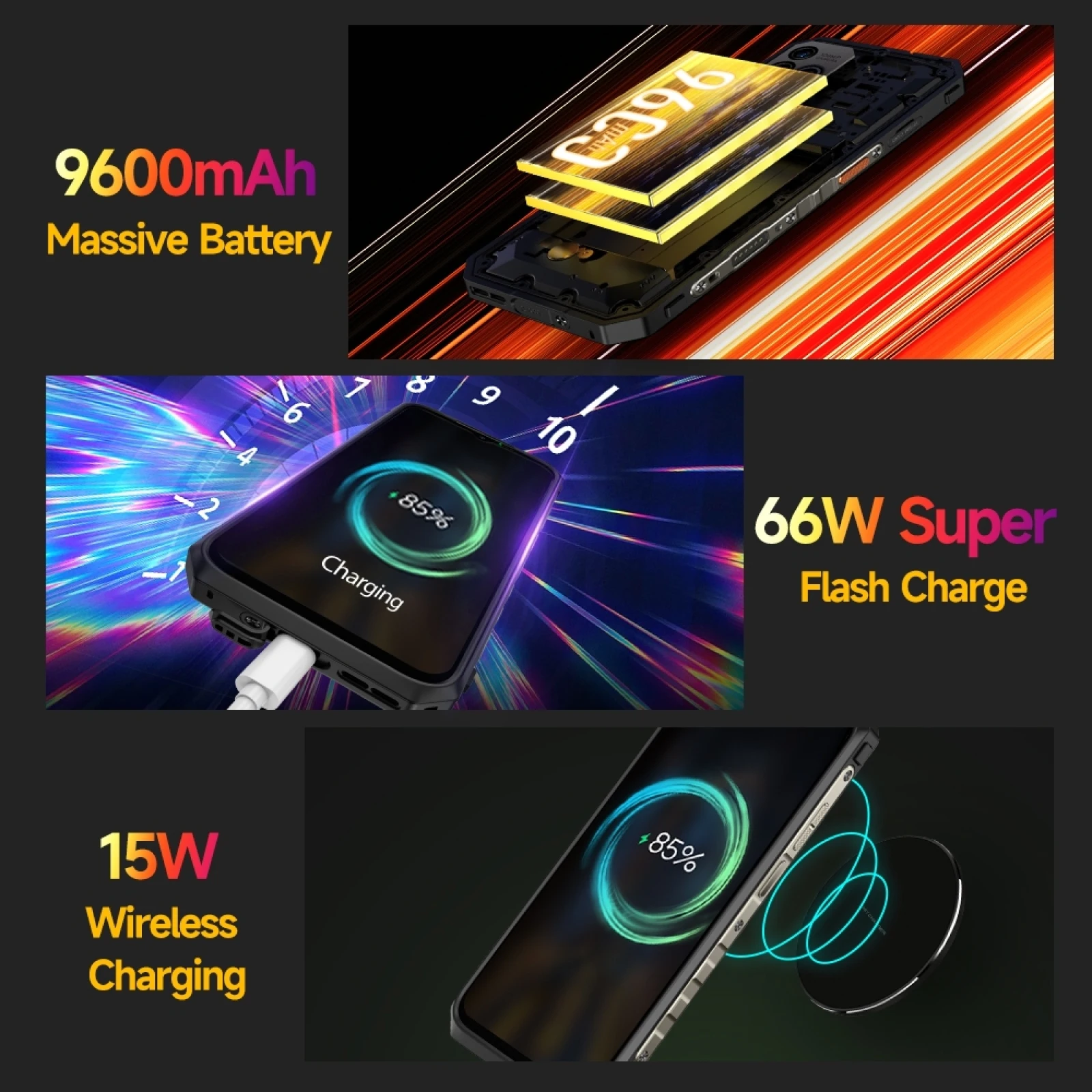 Ulefone Power Armor 18T Rugged Phone Global Version 12GB+256GB ROM Android 12 MTK Dimensity 900 5G Octa Core NFC Thermal Imaging