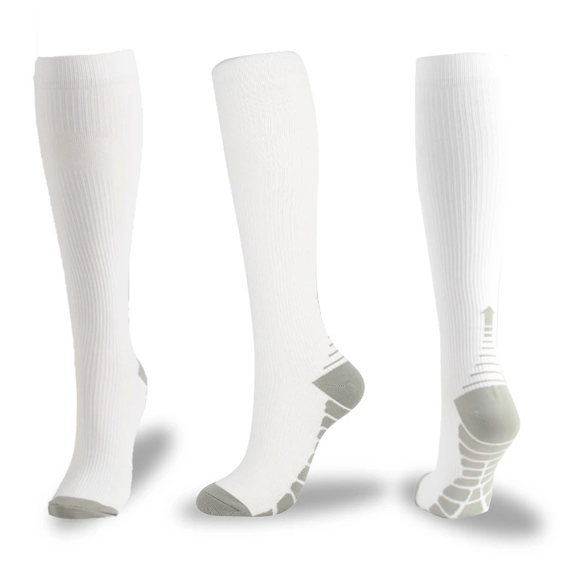 3pcs Outdoor Breathable Sweat Absorption Compression Socks Riding Keep Warm Anti-Skid Sports Pressure Socks Medium Tube Socks