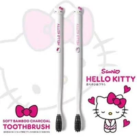 sanrio hellokitty toothbrush soft bristle children adult household bamboo charcoal filament toothbrush travel portable wholesale