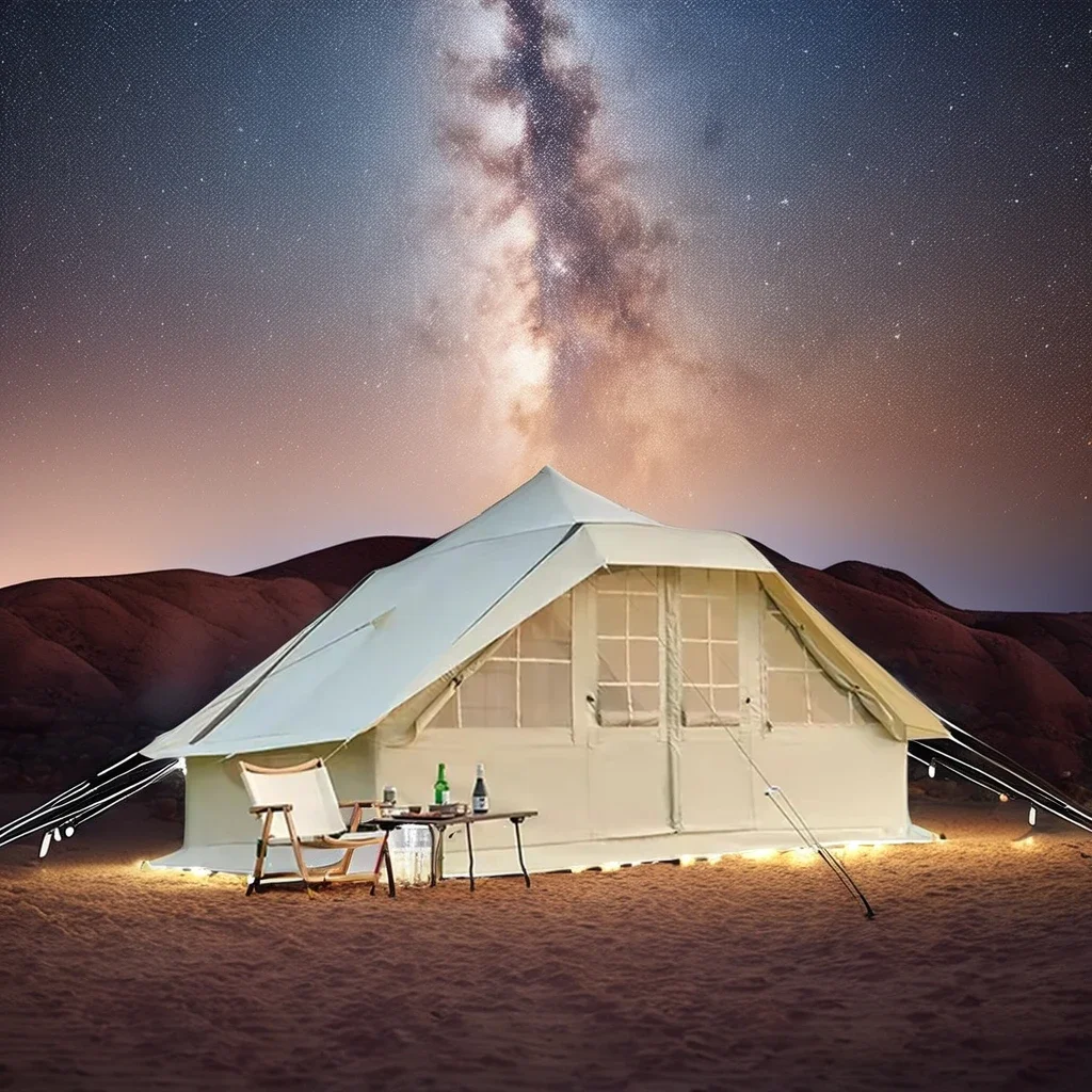 Лидер продаж большая надувная палатка для семейного кемпинга водонепроницаемая