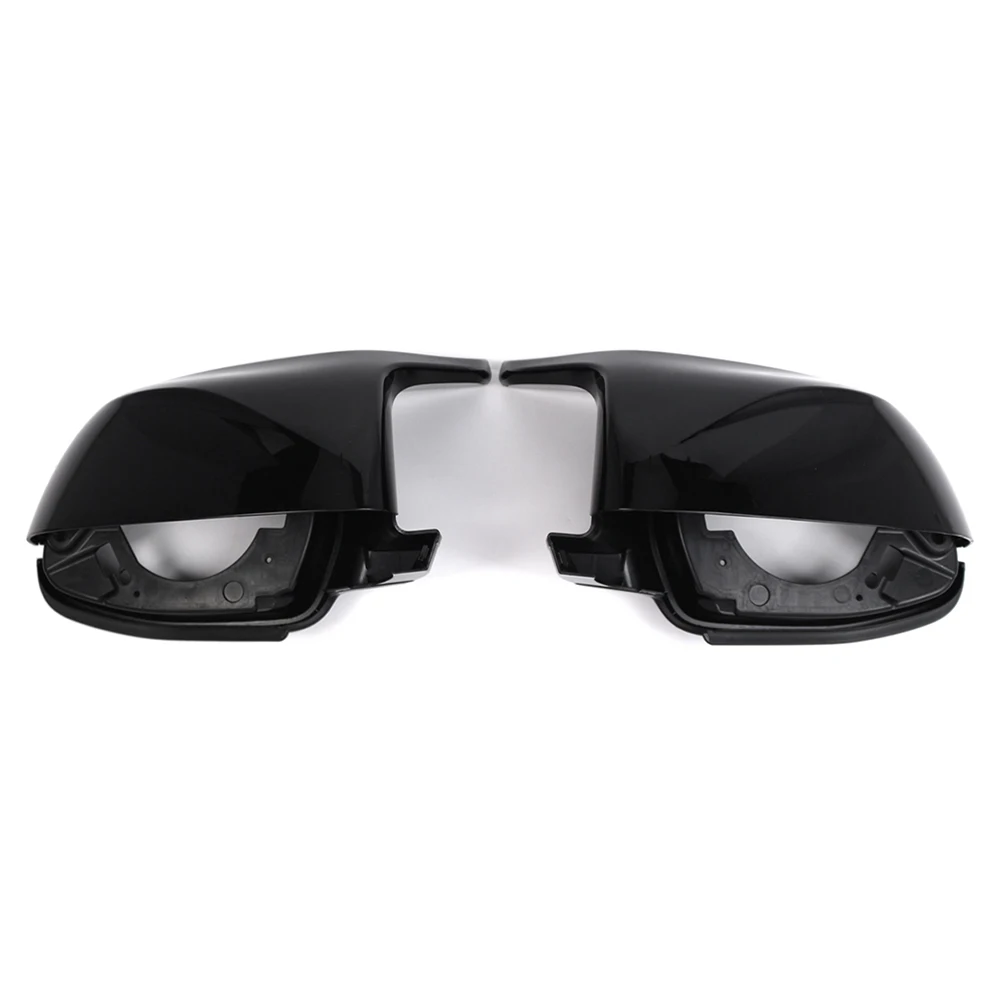 Глянцевое черное автомобильное боковое зеркало заднего вида крышка зеркала