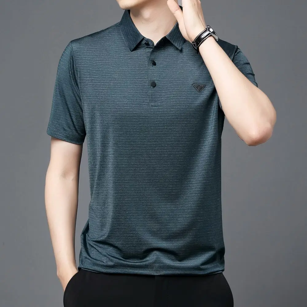 

COODRONY Soft Skin Friendly Polo-Shirt Summer Men Clothing Business Casual Half Sleeve Comfortable Breathable Short Sleeve W5605