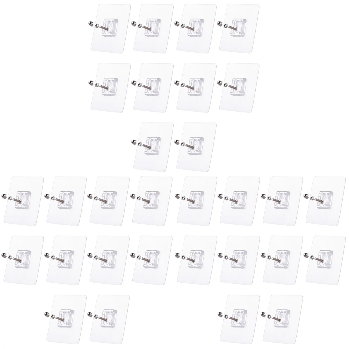 

30 шт. безперфорированные винтовые наклейки для ногтей практичные клейкие винтовые наклейки