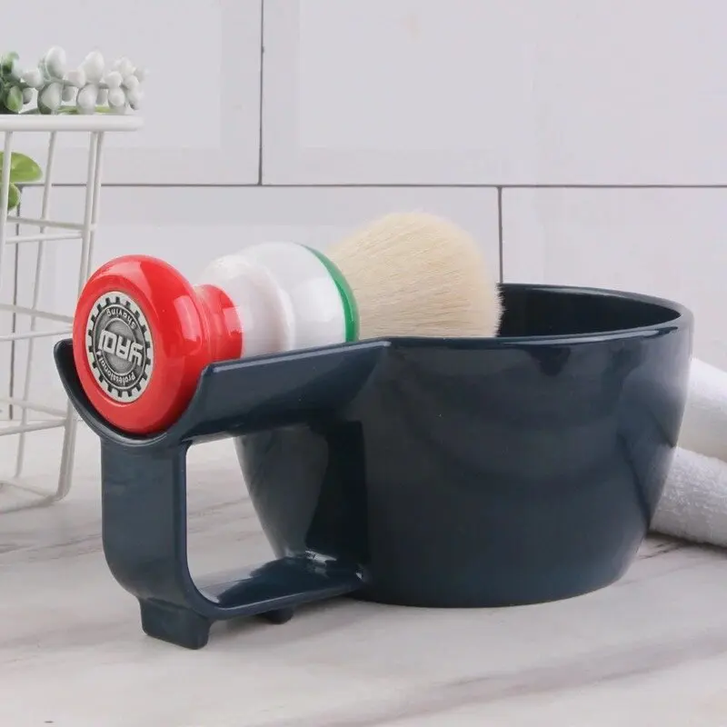 Yaqi Высококачественная темно-синяя цветная пластиковая чаша для бритья мужчин