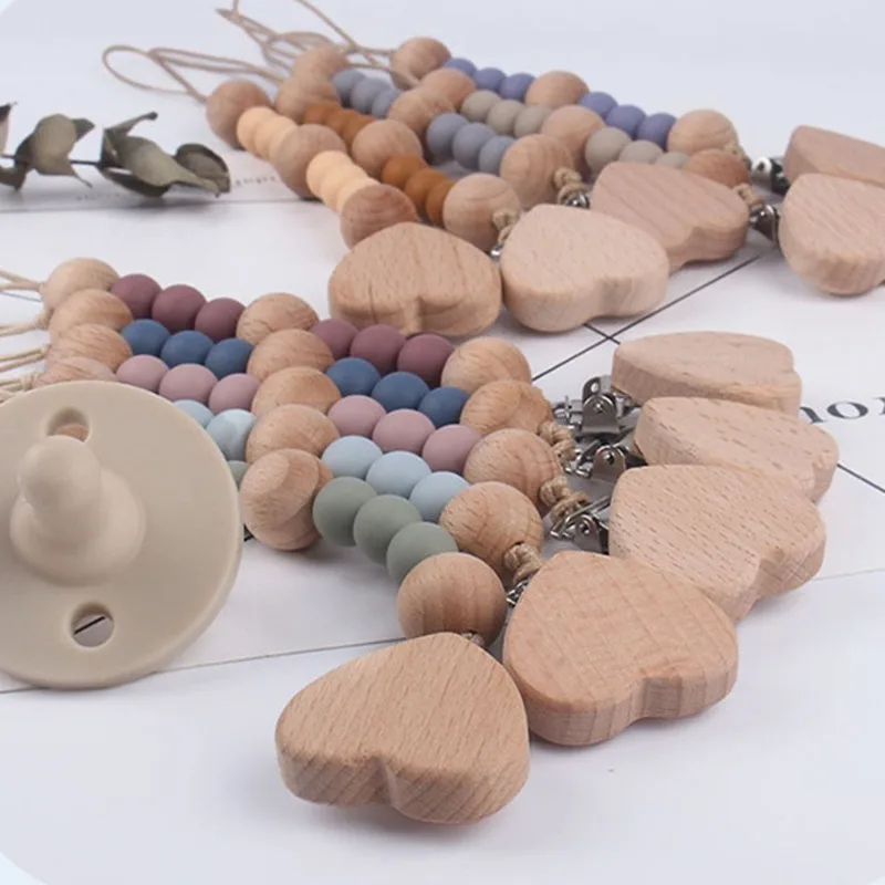 

Silicone Beads Baby Anti-drop Chain Pacifier Clips Infant Nipple Appease Soother Chain Clips Dummy Holder Nipple Clip Baby Stuff