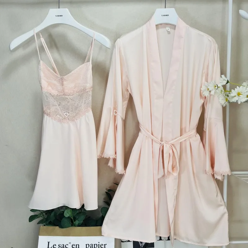 Летний женский комплект из 2 предметов одежда для сна невесты сексуальный