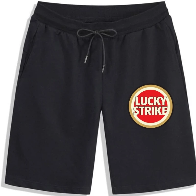 

Lucky Strike Cigarette Shorts Vintage Nostalgic Smoking Cotton Graphic Tan shorts Fashion Men men Shorts printing