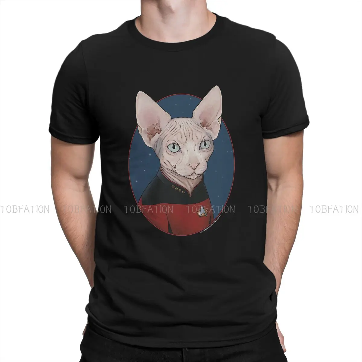 

Next Generation Picard Cat Circle TShirt For Male Stars Treke Science TV Camisetas Fashion T Shirt Homme Print Fluffy