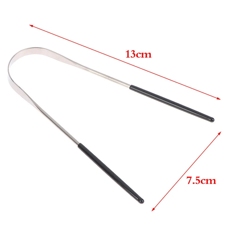 1 шт. скребок для языка из нержавеющей стали