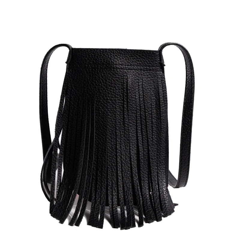 

Ретро-сумка с кисточкой, Женская мини-сумка через плечо из искусственной кожи, модная дизайнерская роскошная сумка для женщин