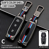 zinc alloy car key cover case for ford f150 f250 focus 3 4 st mondeo 5 mk3 4 mkv kuga everest fiesta mustang edge fusion