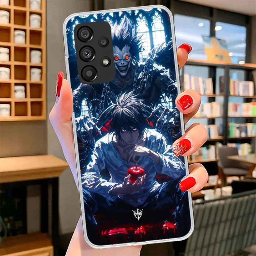 Фото Чехол для телефона N-Note D-Death L Lawliet для Samsung Galaxy A12 A22 A32 A52 A72 A02S Note 20 Ultra 10 S10 Plus A51 A71 A50 №2