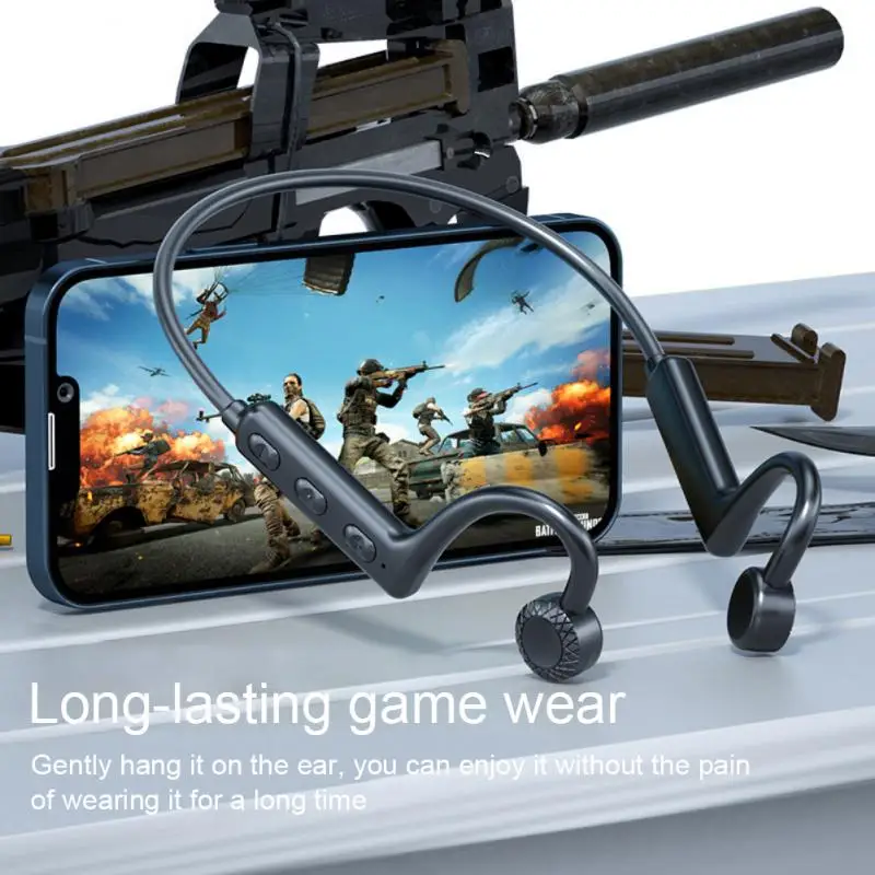 Wireless Headset, Bluetooth 5.1, Bone Conducting Audio Equipment, OpenEAR, Outdoor Sports, Stereo, Waterproof, Microphone