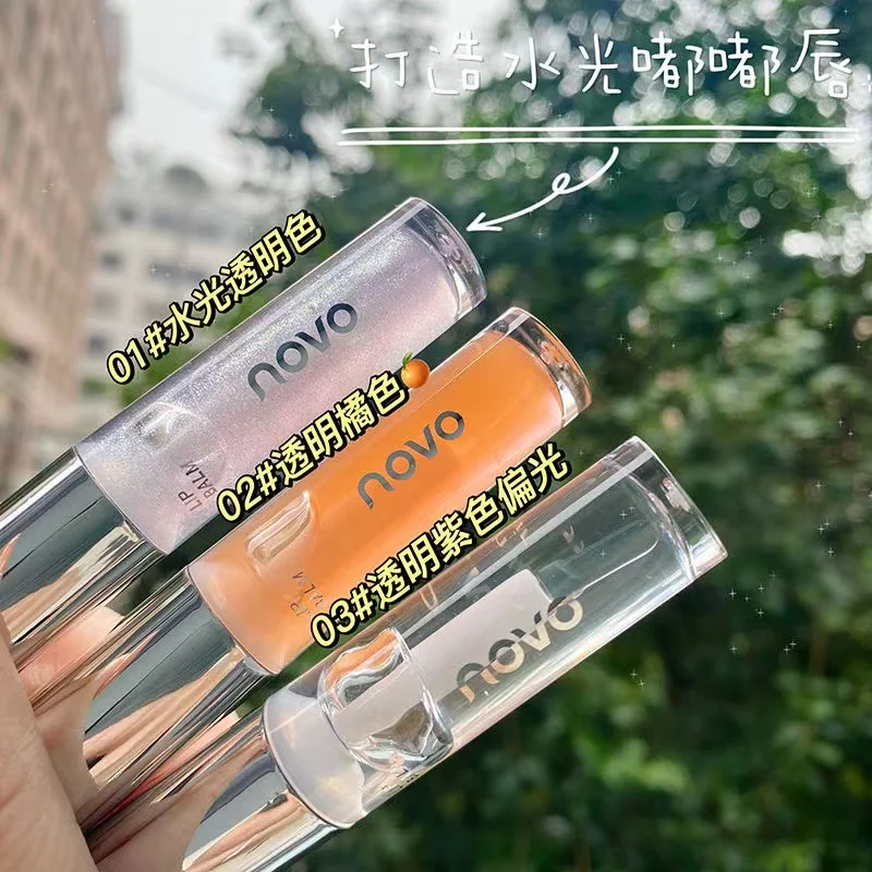 Желейное масло для губ увлажняющий прозрачный стеклянный блеск увеличитель не