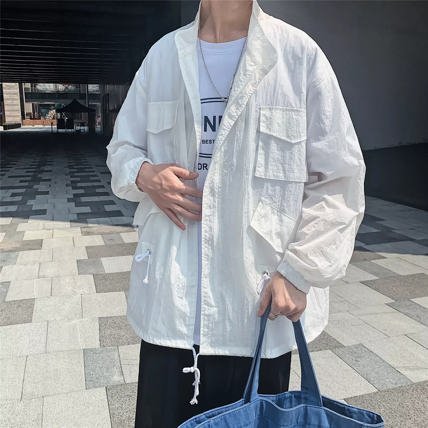 

NEW 2023 jacket for men Thin coat Sun Protection college jacket High Quality Lightweight Quick Dry Anti UV men clothes