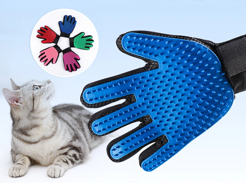 

Pet cat gloves Cleaning massage Cat and dog bathing gloves to remove floating hair pet grooming brush