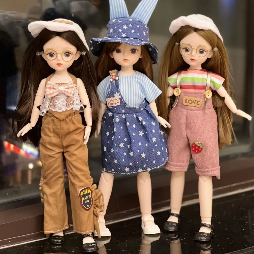 Подвижная кукла принцессы BJD с большими глазами корейский макияж мини-кукла Bjd 30