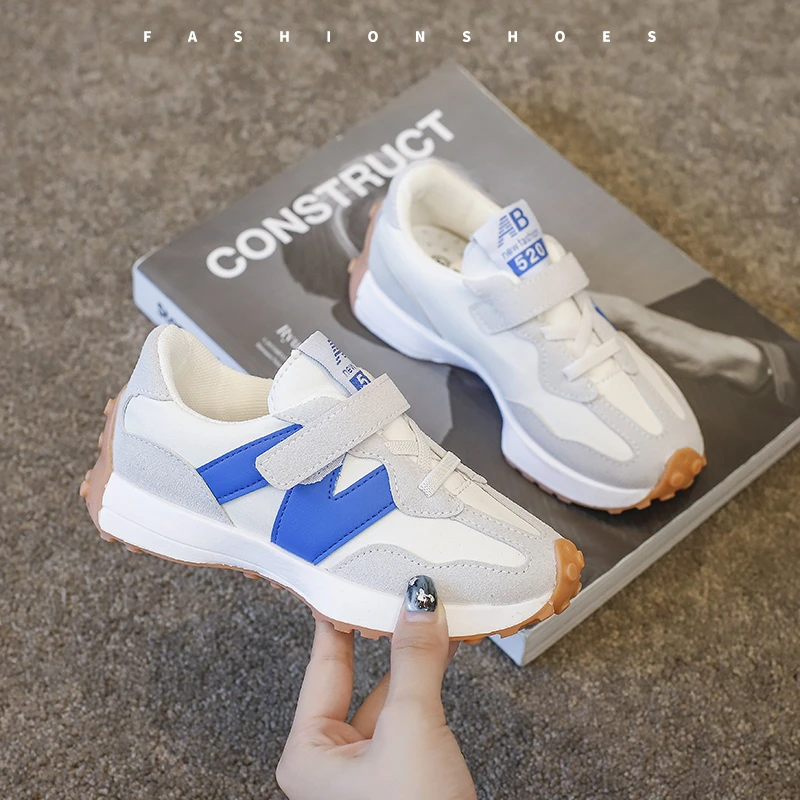 

Size 21-36 Kids Fashion Sneakers Hook and Loop Kids High Quality Sneakers Tennis Running Lightweight Casual Shoes For Boys Girls