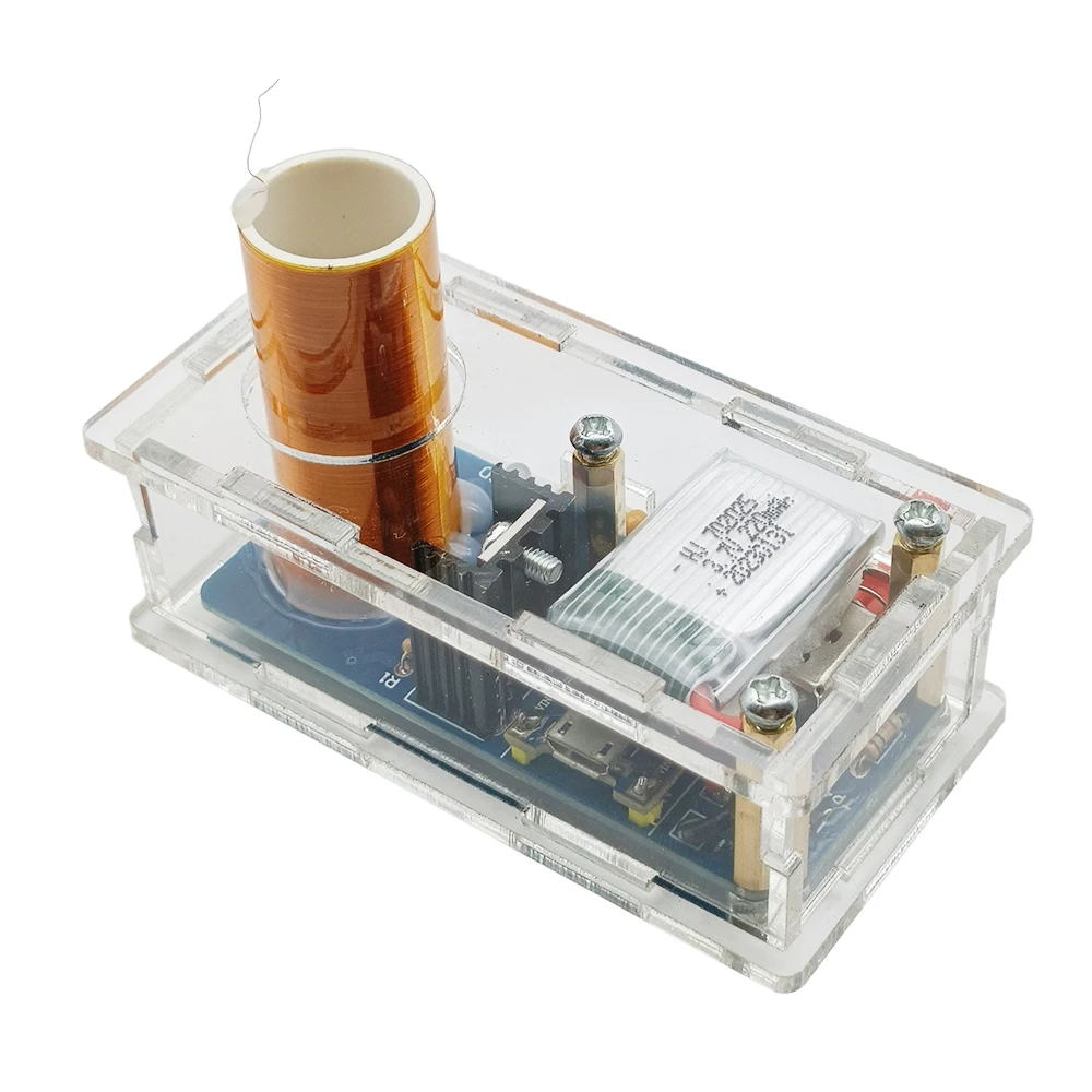 

Rechargeable Tesla Coil Desktop Toy Arc Generator Wireless Transmission Teaching Demonstration Experiment Model