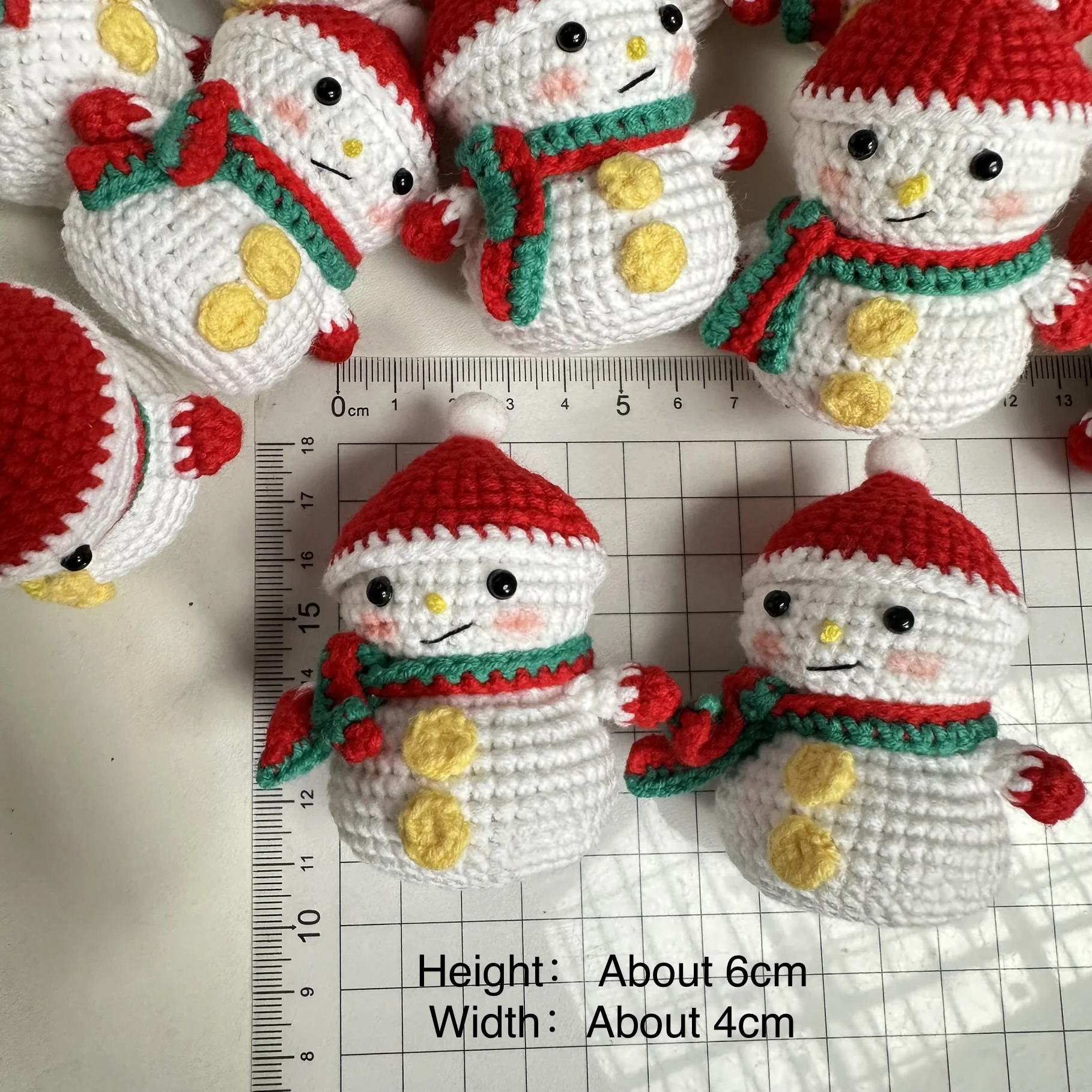 Вязаный крючком кукла-снеговик брелок Kint аксессуары для стола комната офис