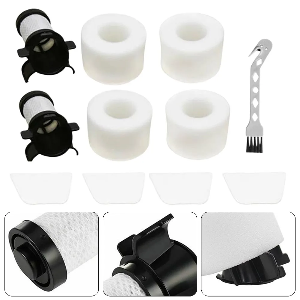 

10Pcs XPSTMF100 XPREMF100 Filters Kit Vacuum Cleaner Part For Shark DuoClean IF100 IF150 IF200 IR100 IF260UKTH IF130UKTH